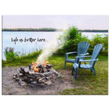 "Life Is Better Here" Canvas Print