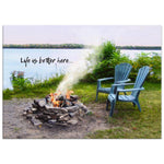 "Life Is Better Here" Canvas Print