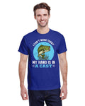 "My Hand Is In a Cast"–Men's Cotton Classic Fit T-Shirt