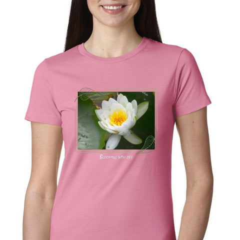 Blooming With Life Lily Pad-Woman's Fit T-shirt
