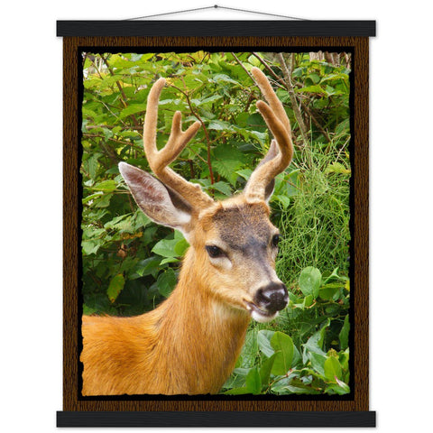 "Oh Deer" Semi-Glossy Paper Poster & Hanger