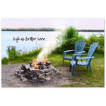 "Life Is Better Here"–Aluminum Print