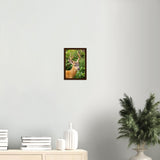 "Oh Deer" Premium Semi-Glossy Wooden Framed Poster