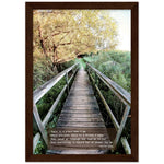 "Nature Has An Answer For Me" Premium Semi-Glossy Wooden Framed Poster