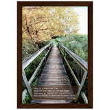 "Nature Has An Answer For Me" Premium Semi-Glossy Wooden Framed Poster