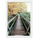 "Nature Has An Answer For Me" Premium Semi-Glossy Wooden Framed Poster